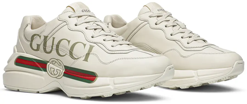 Gucci  Wmns Rhyton Leather Sneaker Logo